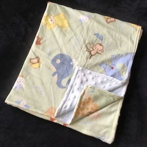 🌸NEW🌸 Handmade Fun animal print Minky baby blanket